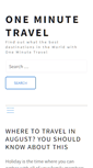 Mobile Screenshot of oneminutetravel.com
